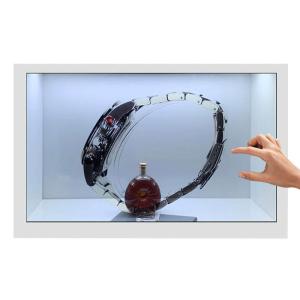 Cheap Android LCD See Through Display Interactive Advertising Translucent LCD Box for sale