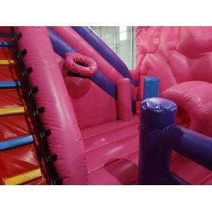 Digital Printing Inflatable Bounce House With Slides Disney Princess Inflatable