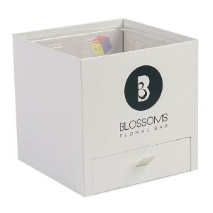 Lightweight Flower Packaging Box Cardboard Flower Box With Chocolate Drawer