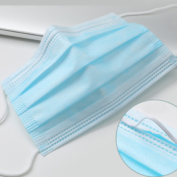 Quality Disposable Elastic Earloop Civilian 3 Ply Non Woven Face Mask wholesale