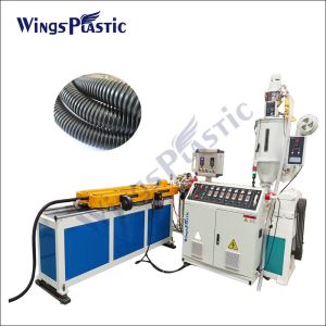 Plastic PE PP Pvc Single Wall Corrugated Pipe Extrusion Machine High Speed
