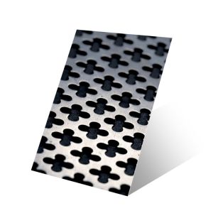 Customized Perforated Stainless Steel Sheet With Cloverleaf Pattern
