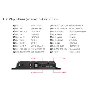 Customized Fleet GPS Tracking Device , 4G LTE Telematics Vehicle Tracking System