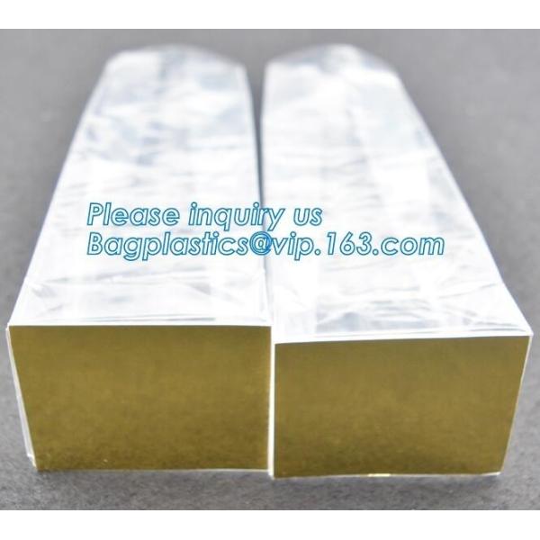Transparent bopp/opp square block bottom bags with side gusset,Bopp Block Square