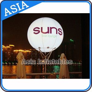 LED Light Helium Balloon And Blimps , Flying Advertising Colorful Inflatables