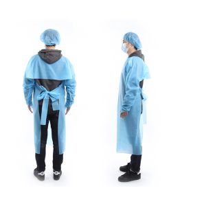 Medical use Waterproof CPE isolation gown disposable hopital CPE apron gowns