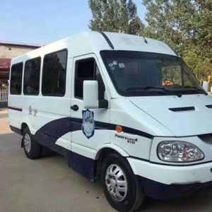 China Safe 108HP Manual Gearbox Mini Vans Used 54000KM Mileage With 17 Seats on sale