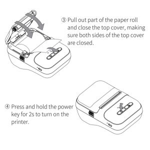 2 Inch 58mm Bluetooth Handheld Wireless Thermal Label Printer Royal Mail