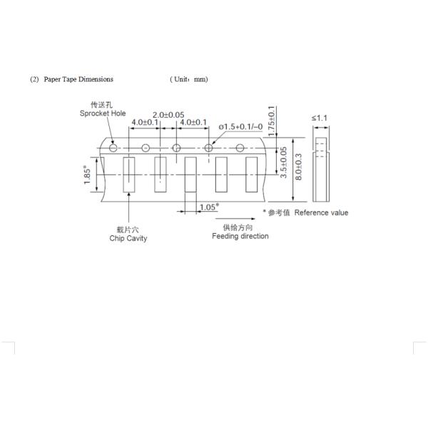 0603 Series Chip NTC Thermistor 103F3450FB 10K Ohm B3450 3435 3950