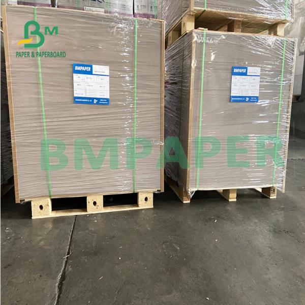 Both Sides Grey Back Straw Board Recycled Pulp Material For Shoes Box 0.45mm - 3