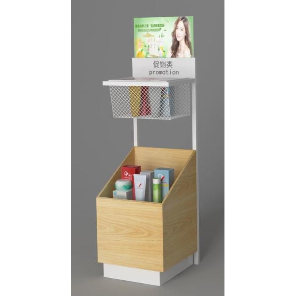 Floor Standing Cosmetic Display Racks / Facial Mask Display Stand With Big