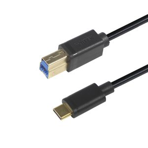USB 2.0 Type C Male to USB B Male Data Cable for Printers and Scanners