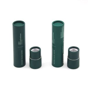 Round Perfume Bottle Paper Tube Packaging Box With Embossing CMYK Printing