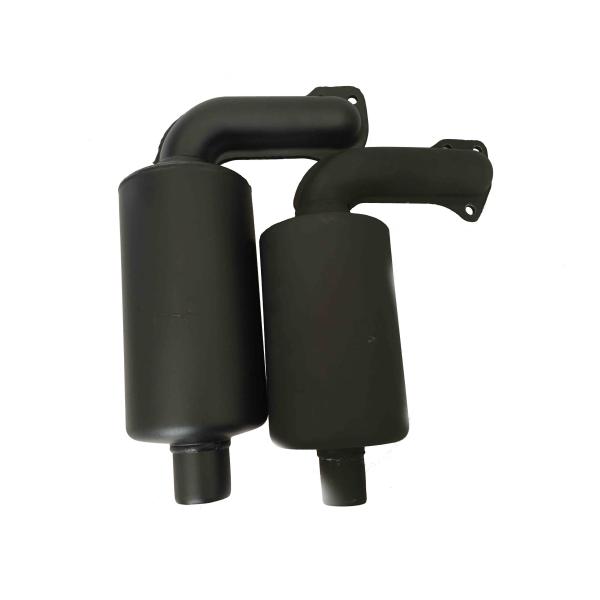 Quality Single Cylinder Kubota Engine Parts RT120 silencer withe bend black wholesale
