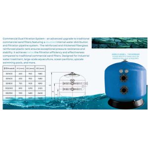 HSS1400 Swimming Pool Side Mount Sand Filter For Swimming Pool