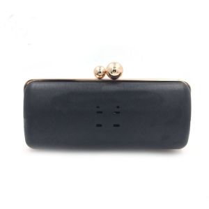 Rectangle shape high quality gold color plastic box metal purse frame