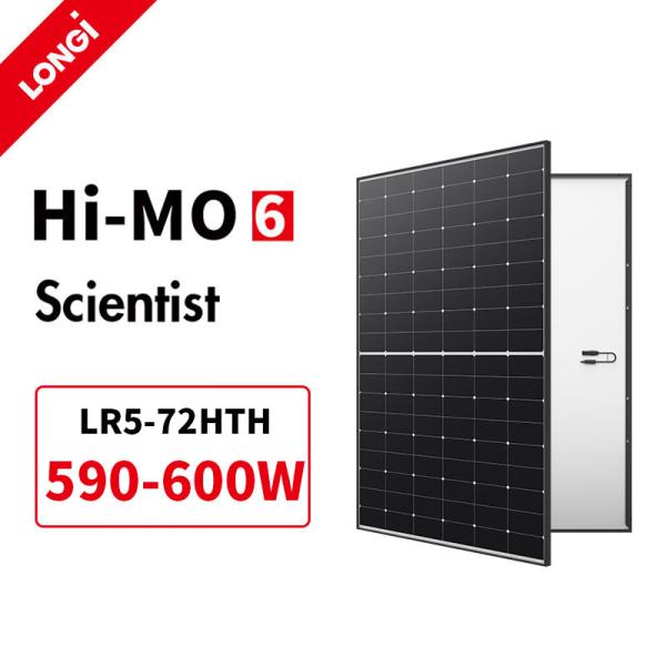 Quality LR5-72HTH Longi Solar Panel Hi-MO 6 N Type 580W 585W 590W 595W 600W Photovoltaic Panels wholesale