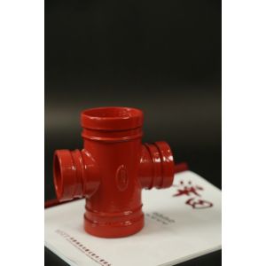 ANSI Standard Pipe Groove Four Way Cross With High Pressure Resistance