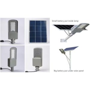 Lithium Battery Waterproof IP65 LED Solar Street Lights Outdoor 6-8 Meters Pole