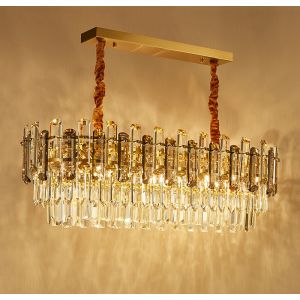 Creative Led Chandelier For Live Room Luxury Crystal Lamp gold light fixtures(WH