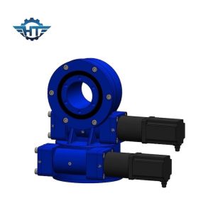 SDE Model Dual Axis Small Slew Drive With Brushed Motor For PV Tracking System