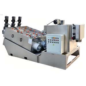 Combination of High-Efficiency Dual-Helical Screw Stacking Machine and Sludge