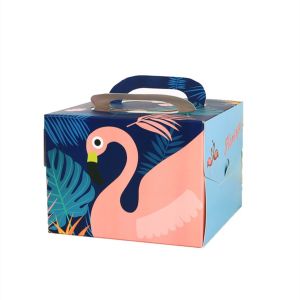 Matt Lamination Cardboard Pastry Cake Box Dessert For Donut Packaging