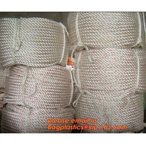 polyester mooring hawser rope, cheap and quality 3 inch polypropylene marine