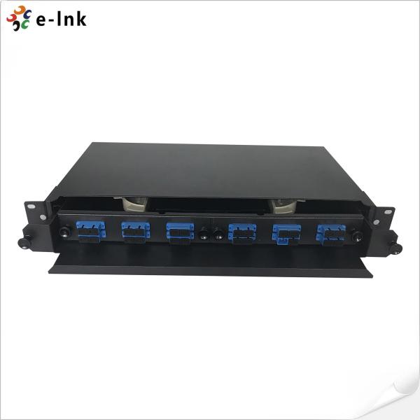 19Inch Fiber Patch Panel FPP Rack Mount Drawer Type 12-144 Ports With SC Adapter