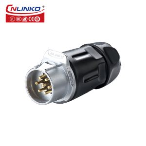 Cnlinko Ip68 Battery Bulkhead Circular Plug Socket Electrical 7 Pin Waterproof
