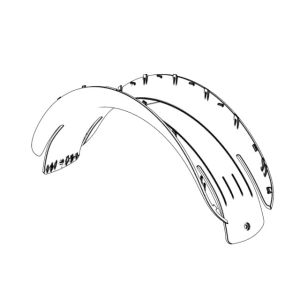 OEM / ODM ： ABS Injection Molding & POA Transparent Rear Pad (1*1) No.22729-B