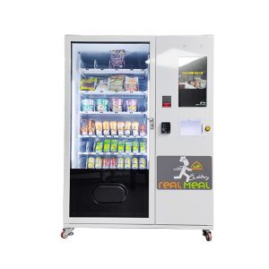 Touch Screen Hot Water Milk Tea Cup Noodle Vending Machine 540 Capacity