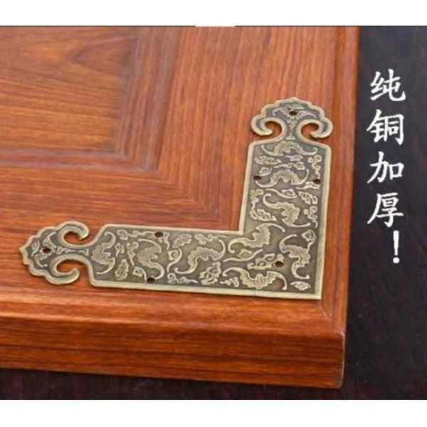Wholesale High QualityDecorated Zinc Alloy Wooden Box Corner Bronze Iron