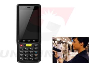 Cheap R2000 Sensor Handheld Android RFID Reader Long Distance With 1d / 2d Barcode for sale