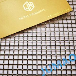 Shiny Or Matt Surface Decorative Steel Mesh Crimped Weave