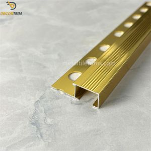Tile Skirting With Chrome Trim Floor Tile Corner Trim Square Tile Trim Gold