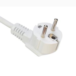 Oxygen Free Bared Stranded Copper 2XC13 Female White Y Type Splitter Power Cord