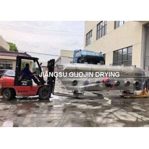 Capacity Powder Granule Salt Fluid Bed Dryer Stainless Steel VFBD 8x1.8 Low Outlet Air Temperature