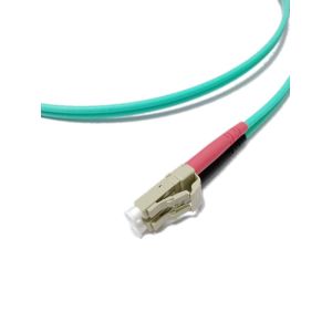 50 / 125 Duplex LSZH Multimode Fiber Optic Patch Cord 3MM LC / PC To LC / PC 3