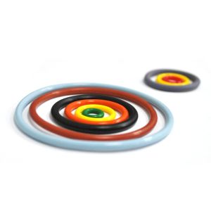 Colorful Fkm Rubber O Ring Material Industrial Medical Applications