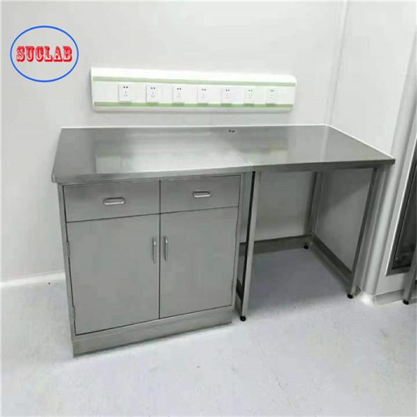 Quality As Drawing Number of Shelves Stainless Steel Lab Bench with Integral Structure wholesale