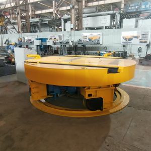 Cross Tracks Turntable 20T Industrial Rail Cart For Parallel
