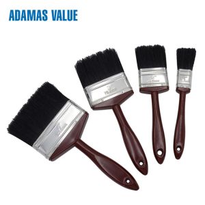 Solid Plastic Handle Paint Brushes Synthetic Tapered Filament Mixed Natural