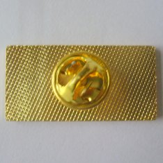 Gold / Antique gold plating copper lapel pin badge with factory price