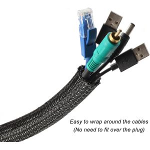 VW 1 Braided Nylon Mesh Sleeve PET Expandable Abrasion Resistance