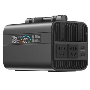 110V / 220V Input Output 600wh Portable Power Station With Solar And Light 4w