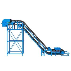 China 11m3/H Horizontal Idler Roller Cleated Sidewall Conveyor on sale