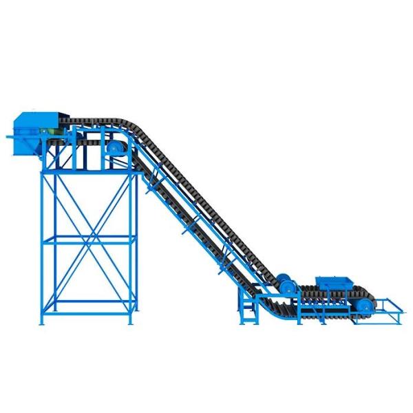 Quality 11m3/H Horizontal Idler Roller Cleated Sidewall Conveyor wholesale