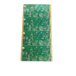 Cheap 1.6 Thick Green 6-Layer PCB Board Oil Immersed Gold Process With Half Holes On Four Sides for sale