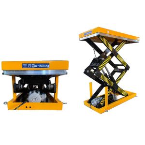 Electric 1 Ton Stationary Scissor Lift Platform Double Scissor 305/1780mm